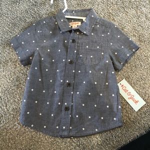 Cat and jack star button down